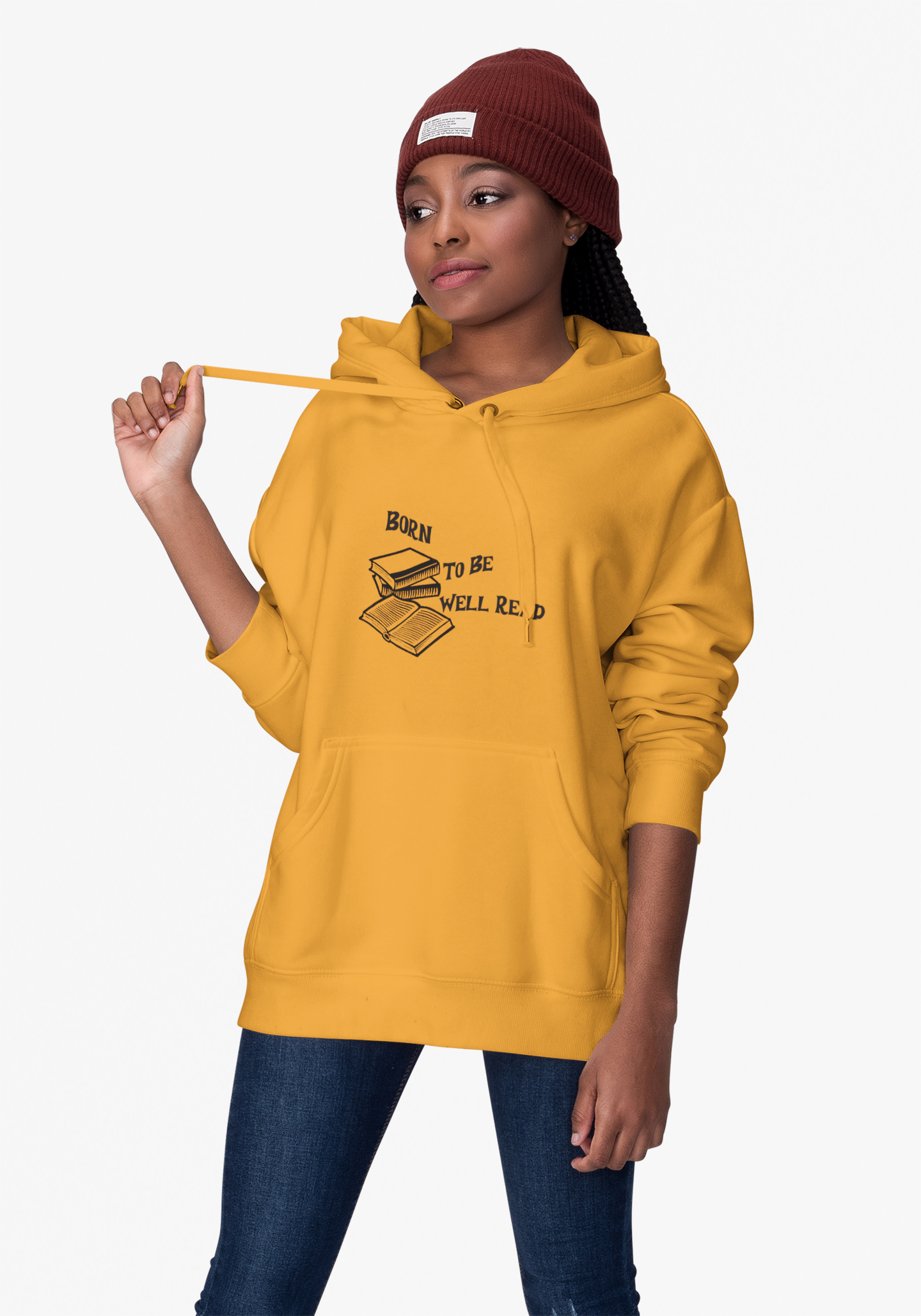 Born To Be Well Read Unisex Heavy Blend Hooded Sweatshirt