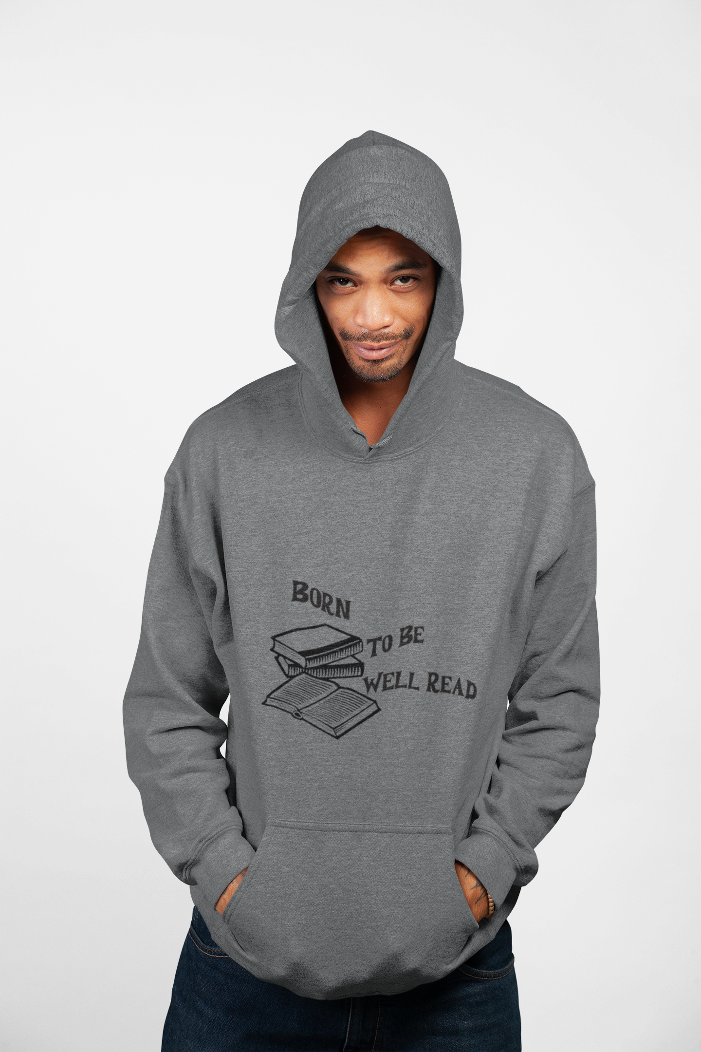 Born To Be Well Read Unisex Heavy Blend Hooded Sweatshirt