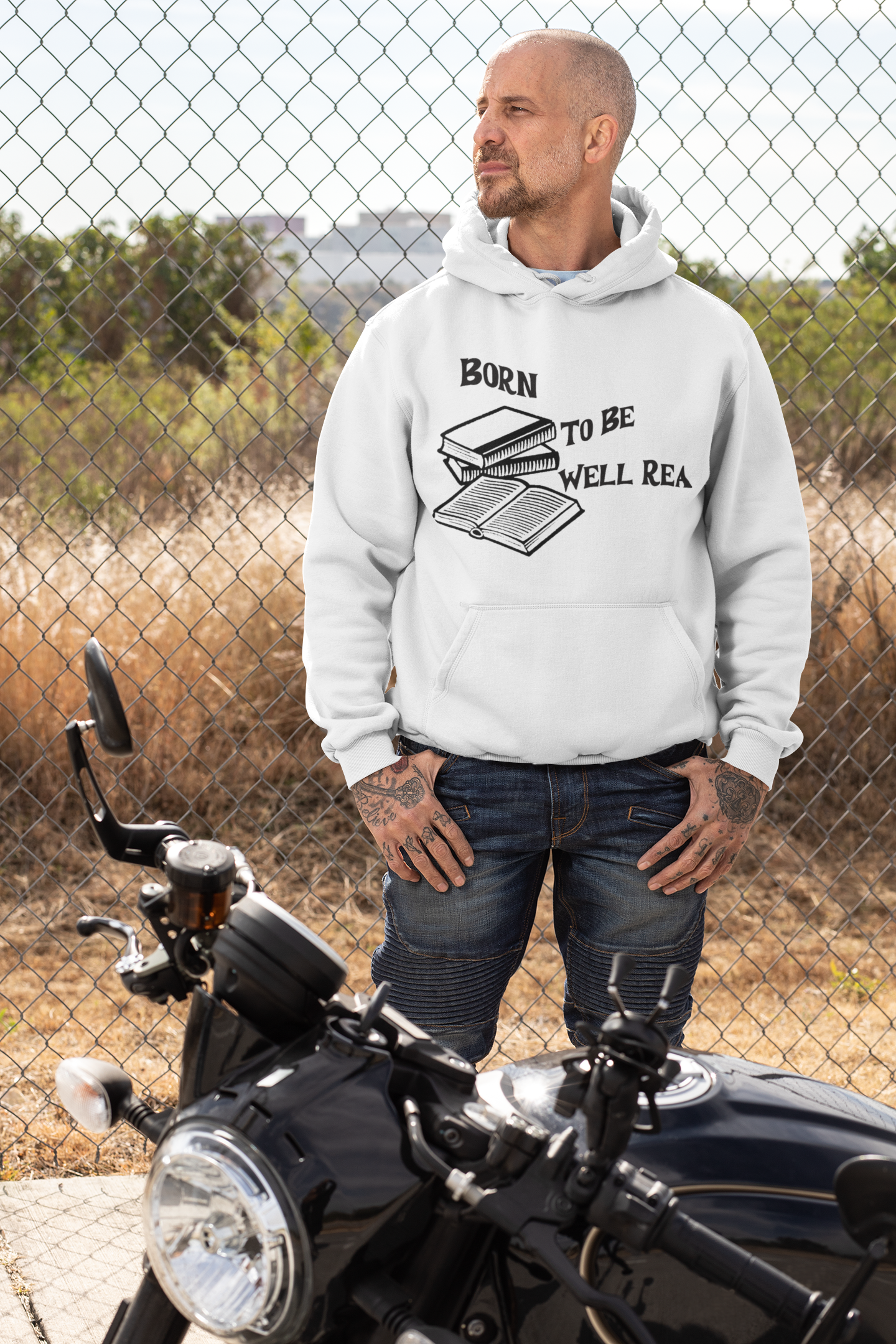 Born To Be Well Read Unisex Heavy Blend Hooded Sweatshirt