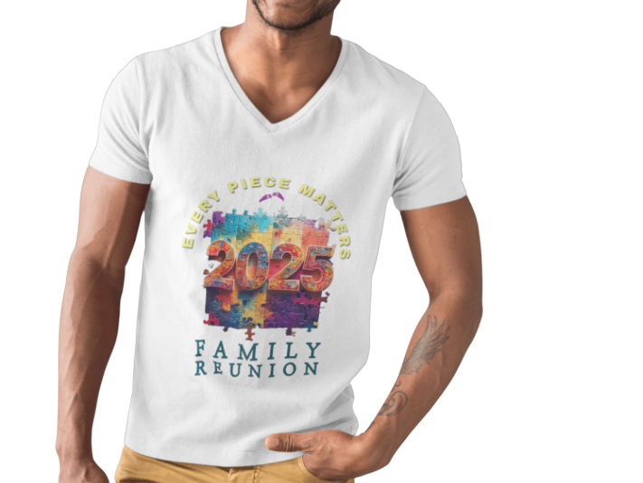 Family Reunion Unisex V-Neck Tee - Every Piece Matters