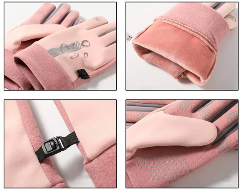 Unisex Cold and Wind Resistant, Waterproof Winter Gloves.