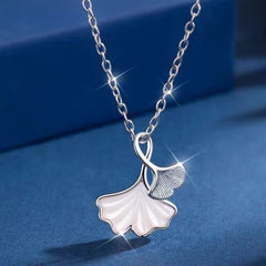 Ginkgo Leaf Pendant Necklace