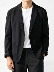 Men's Button Up Long Sleeve Blazer