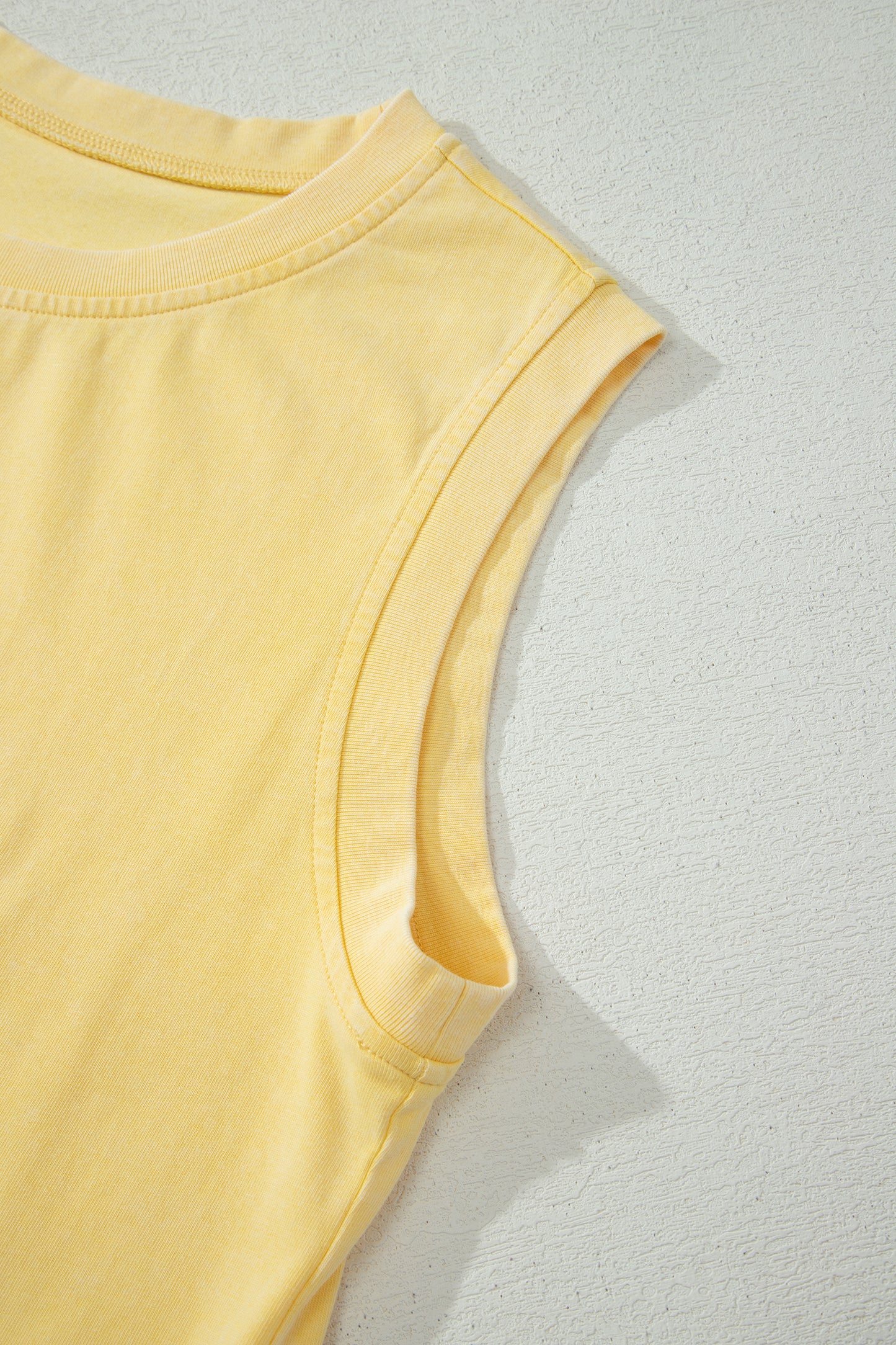 Washed Look Sleeveless Top and Skort Set