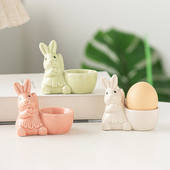 Ceramic Easter Bunny Egg Holder