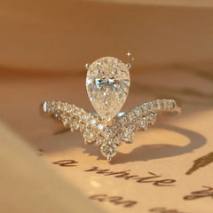 1.5 Carat Moissanite 925 Sterling Silver Ring