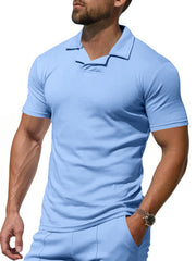 Men's Full Size Casual Short Sleeve Polo Plus Size