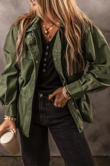 Zip Up Long Sleeve Cotton Jacket