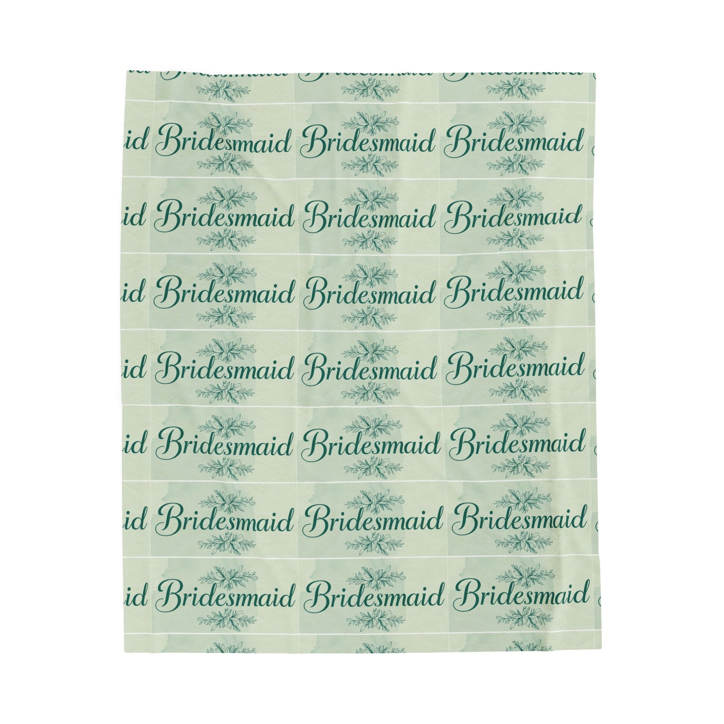 Bridesmaid Velveteen Plush Blanket