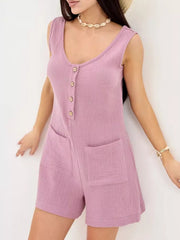 Cotton Sleeveless Romper
