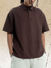 Men's Relaxed Fit Solid Color Polo