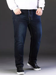 Classic 100% Cotton Relaxed Fit Jeans for Men
