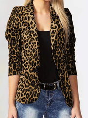 Leopard Print Blazer