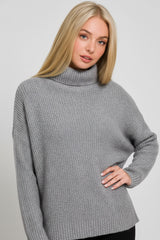 Dolman Sleeve Mock Neck Sweater