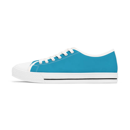 Born To Be Well Read - Turquoise Women's Low Top Sneakers