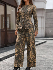 Rayon Button Up Long Sleeve Top and Jeans Denim Set