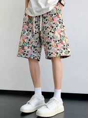 Men's Roomy Printed Casual Drawstring Shorts