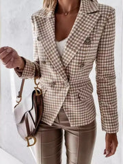 Double-Breasted Lined Blazer
