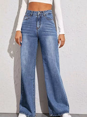 High-Waisted Wide Leg Jeans
