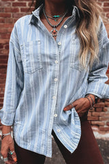 Striped Classic Denim Shirt