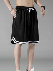 Men's Contrast Detail Drawstring Shorts