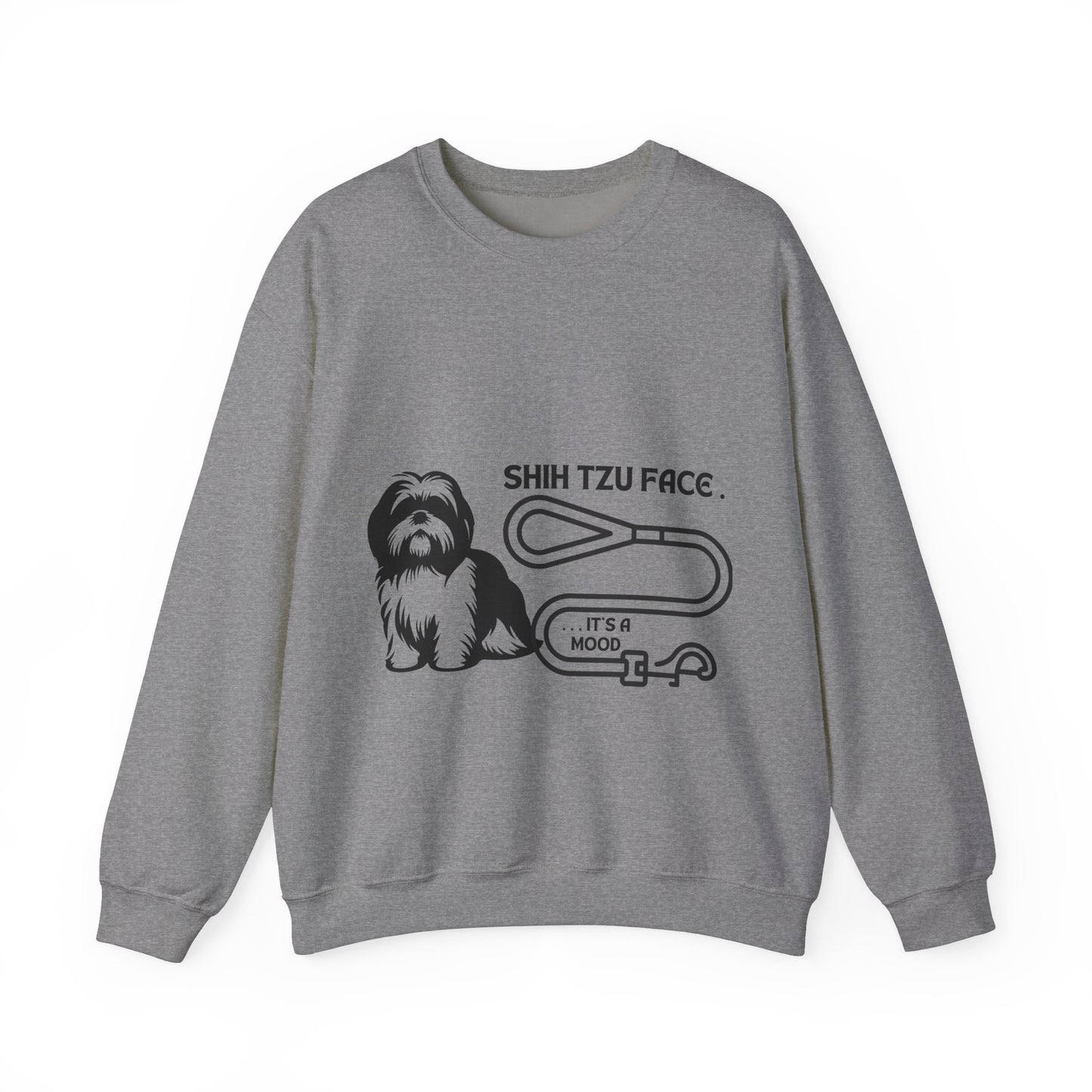 Shih Tzu Face - It's a Mood Unisex Crewneck Sweatshirt