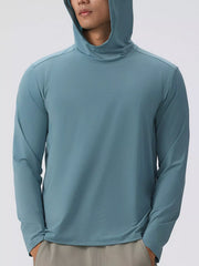 Men's Moisture-Wicking Long Sleeve Hoodie