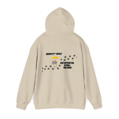 Grown A** Adult Shih Tzu Boss Hooded Sweatshirt - Printed on Back
