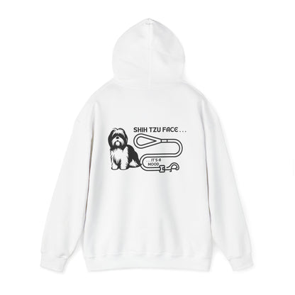 Shih Tzu Face - It's a Mood Unisex Hoodie - Printed on the Back