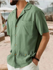 Men's Button Up Short Sleeve Shirt