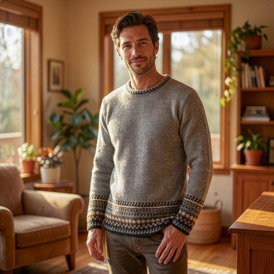 Unisex Alpaca Inca Patterned Sweater