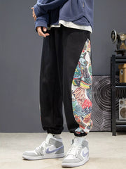 Men's Printed Side Panel Joggers