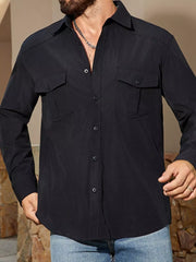 Men's Long Sleeve Button-Up Shirt