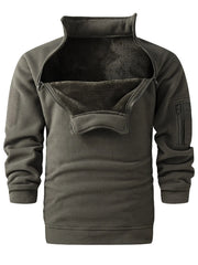 Men's Fleece Lined Long Sleeve Sweatshirt
