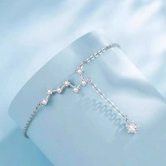 925 Sterling Silver Zircon Anklet Bracelet