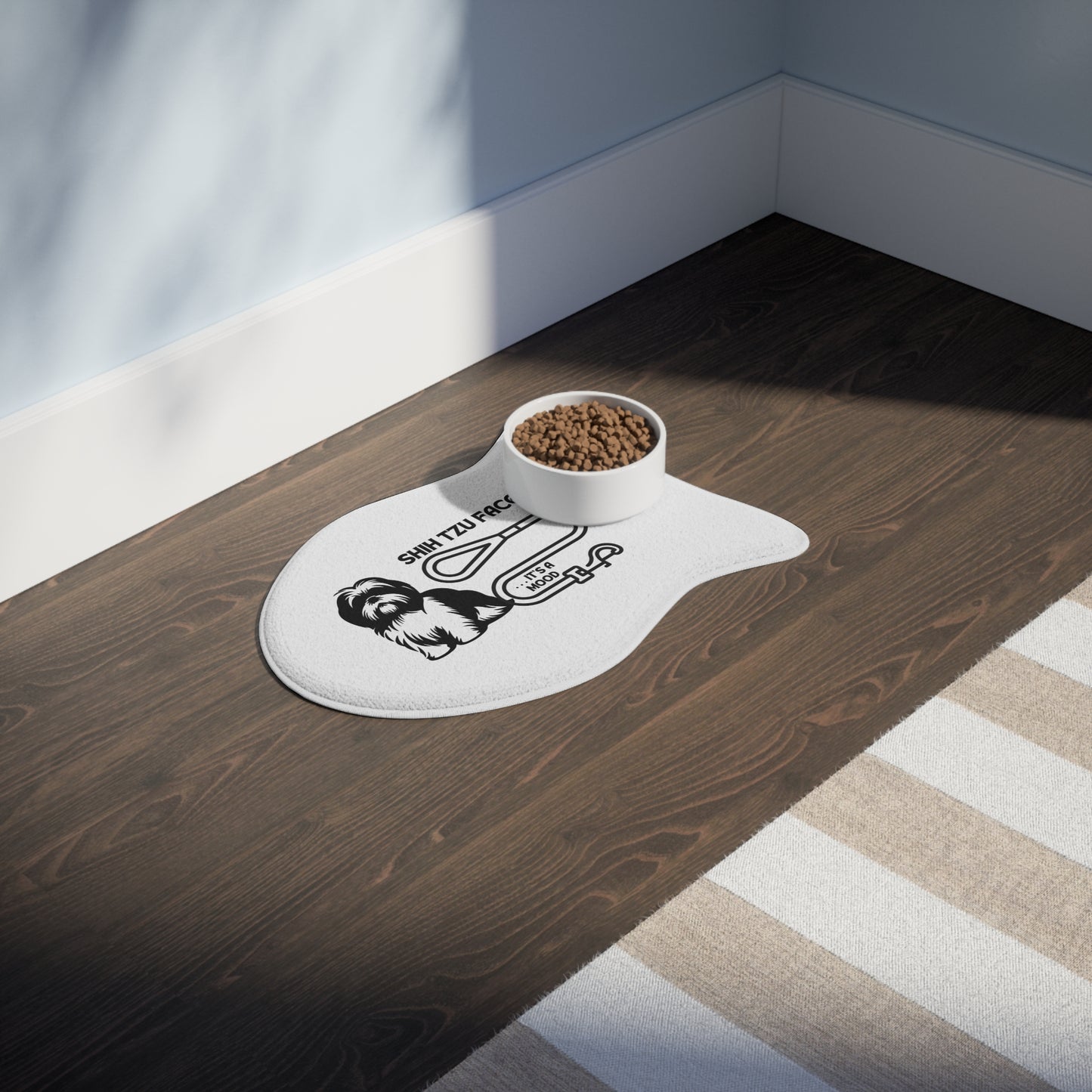 Shih Tzu Face - It's a Mood Pet Feeding Mat