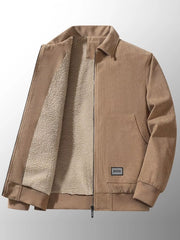Men's Corduroy Sherpa Lined Winter Jacket