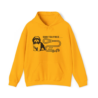 Shih Tzu Face - It's a Mood Unisex Hoodie, Printed on the Front