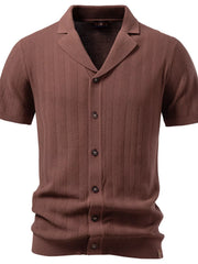 Men's Short Sleeve Knit Polo Shirt