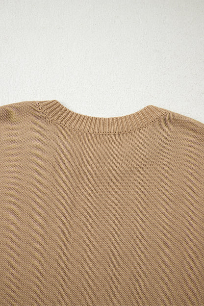 Exposed Seam Sweater Dress