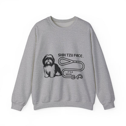 Shih Tzu Face - It's a Mood Unisex Crewneck Sweatshirt