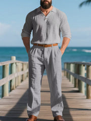 Men's Long Sleeve Top and Pants Set