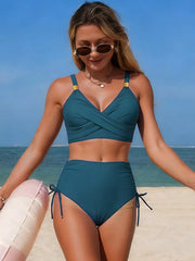 Crisscross High-Waisted Swim Set