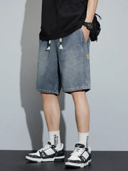 Men's Casual Loose Fit Denim Shorts