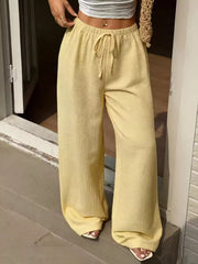 Plus Size High-Waisted Wide-Leg Pants