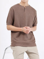 Men's Knit Henley T-Shirt