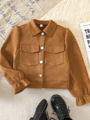 Children's Flounce Sleeve Outerwear