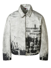 Men's Cotton Printed Zip Up Jacket