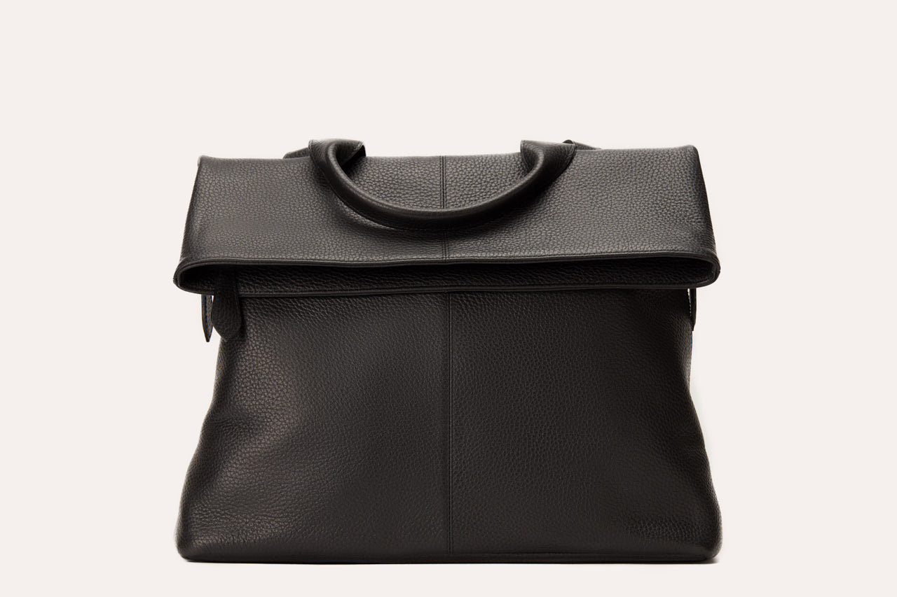 Fold N Go Leather Bag