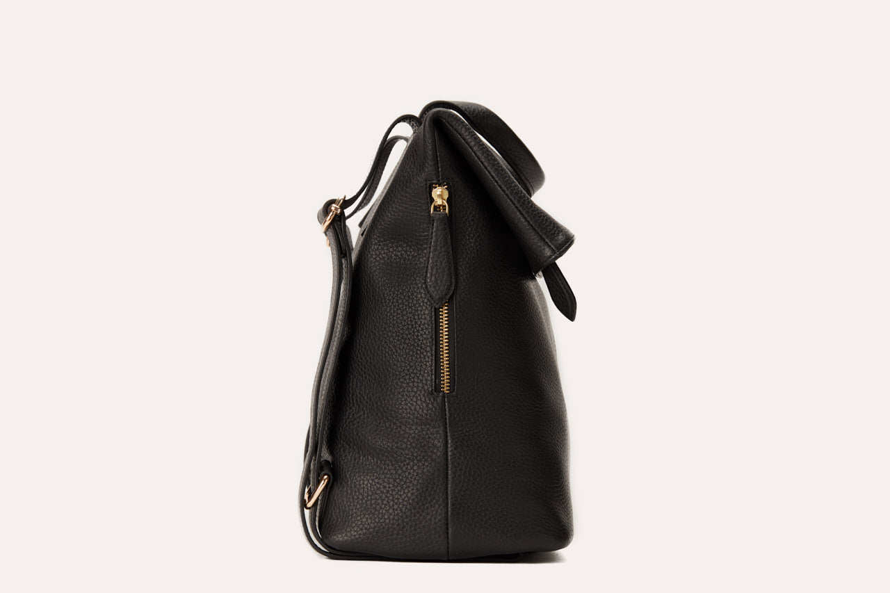 Fold N Go Leather Bag